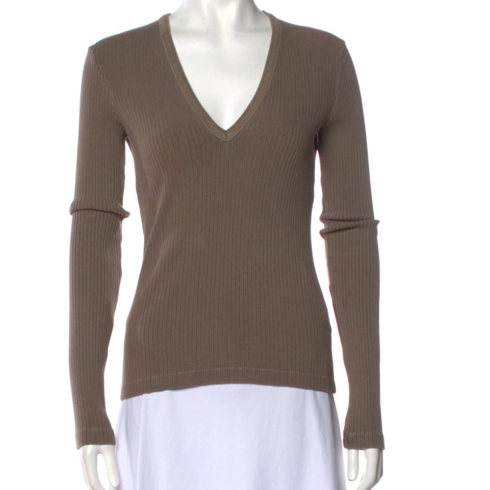 AGOLDE V Neck Long Sleeve Shirt
